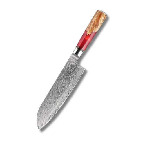 Faca Para Churrasco - Santoku Grind Red