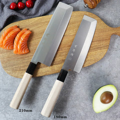 Faca Para Sashimi Sushi Oriental - Nakari 18cm e 21cm • Inclui Caixa Para Presente