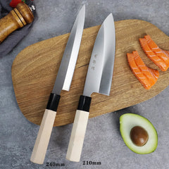 Faca Para Sashimi Sushi Oriental - Nakari 21cm e 24cm • Inclui Caixa Para Presente