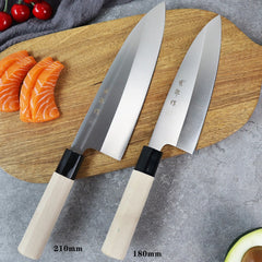 Faca Para Sashimi Sushi Oriental - Nakari 18cm e 21cm • Inclui Caixa Para Presente