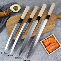 Faca Para Sashimi Sushi Oriental  Nakari 21cm 24cm 27cm e 30cm • Inclui Caixa Para Presente