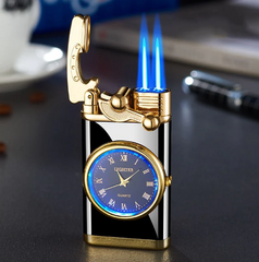 Isqueiro Premium Design Relógio com LED